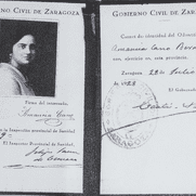 Carnet de identidad de odontólogo de Doña Amancia Cano Bernal (Zaragoza 1928)
